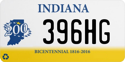 IN license plate 396HG