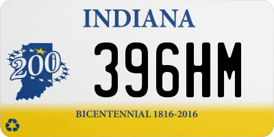 IN license plate 396HM