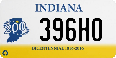 IN license plate 396HO