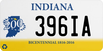 IN license plate 396IA