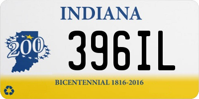 IN license plate 396IL