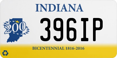 IN license plate 396IP