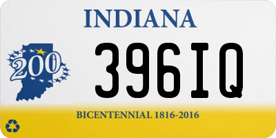 IN license plate 396IQ