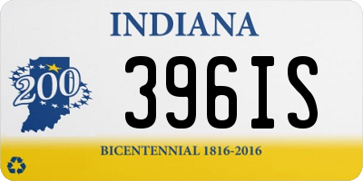 IN license plate 396IS