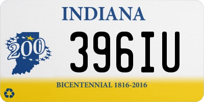 IN license plate 396IU