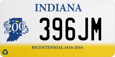 IN license plate 396JM