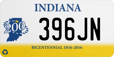 IN license plate 396JN