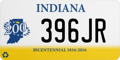 IN license plate 396JR