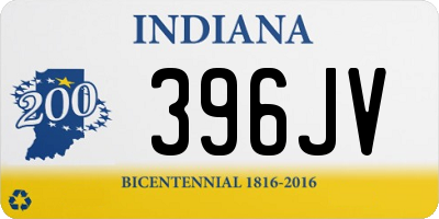 IN license plate 396JV