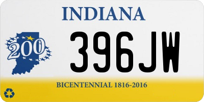 IN license plate 396JW