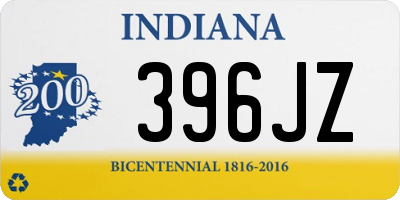 IN license plate 396JZ