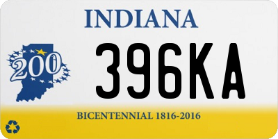 IN license plate 396KA