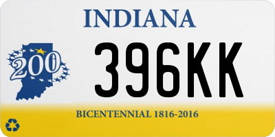 IN license plate 396KK