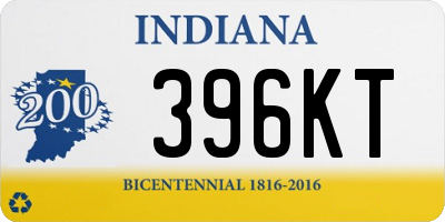 IN license plate 396KT