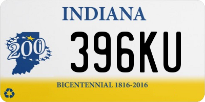 IN license plate 396KU