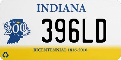 IN license plate 396LD