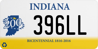 IN license plate 396LL