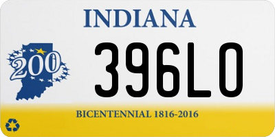 IN license plate 396LO