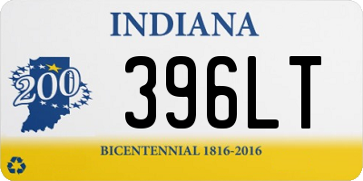 IN license plate 396LT