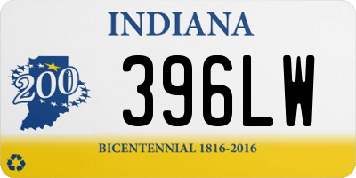 IN license plate 396LW
