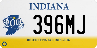 IN license plate 396MJ