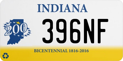 IN license plate 396NF