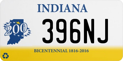 IN license plate 396NJ