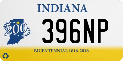 IN license plate 396NP