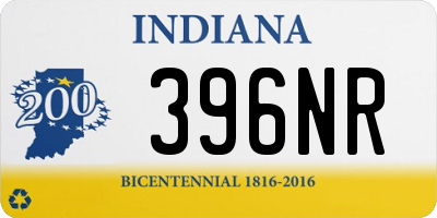 IN license plate 396NR