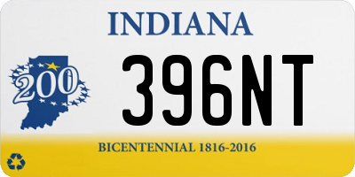 IN license plate 396NT