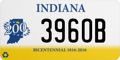 IN license plate 396OB