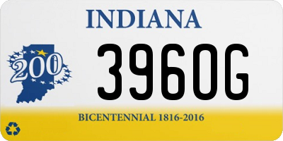 IN license plate 396OG