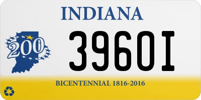 IN license plate 396OI