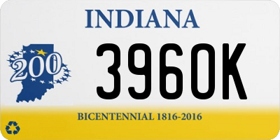 IN license plate 396OK