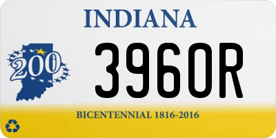 IN license plate 396OR