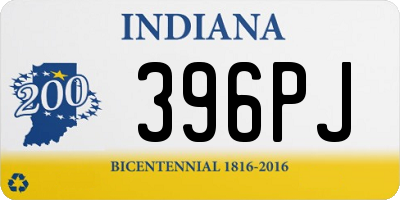 IN license plate 396PJ
