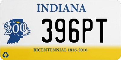 IN license plate 396PT