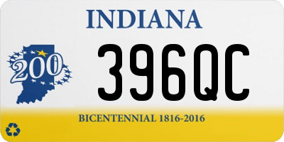 IN license plate 396QC