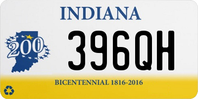 IN license plate 396QH