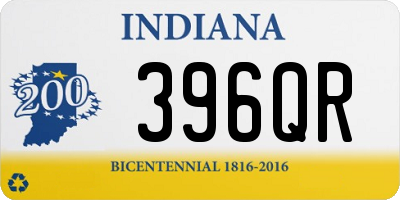 IN license plate 396QR