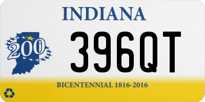 IN license plate 396QT