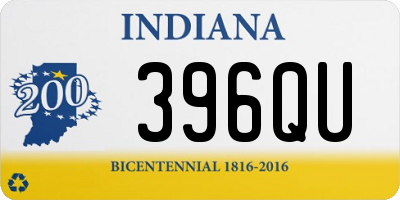 IN license plate 396QU