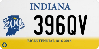 IN license plate 396QV