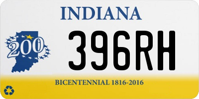 IN license plate 396RH