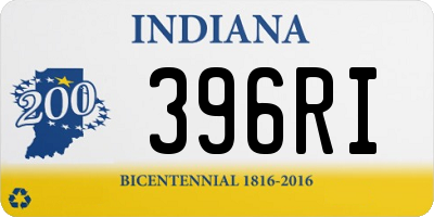 IN license plate 396RI