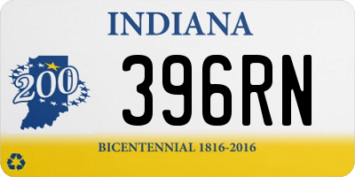 IN license plate 396RN