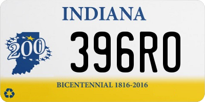 IN license plate 396RO