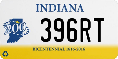 IN license plate 396RT