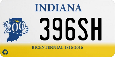 IN license plate 396SH