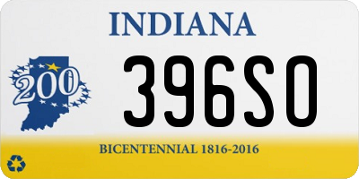 IN license plate 396SO